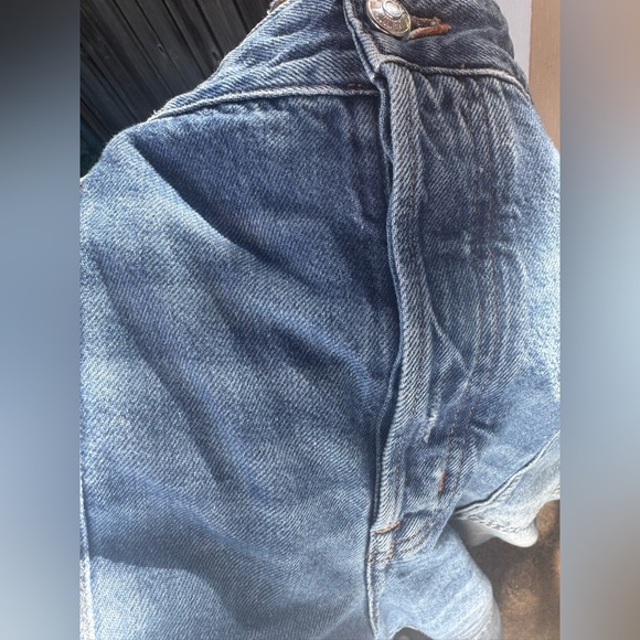 Madewell The Darted Barrel- Leg Jean 33 Wide Leg Medium Wash Denim - Picture 8 of 9